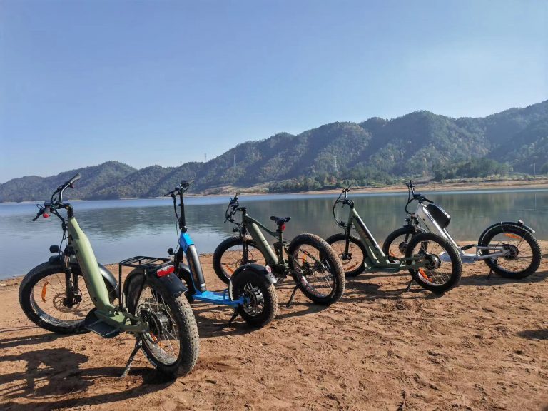 Riding an electric scooter has gained popularity as a convenient mode of transportation in urban settings.